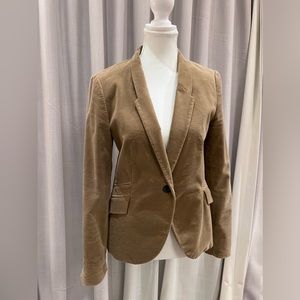ZARA Velvet jacket in beige colour - Size M